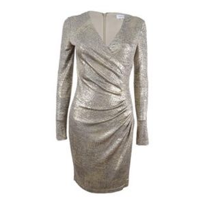 Metallic gold dress